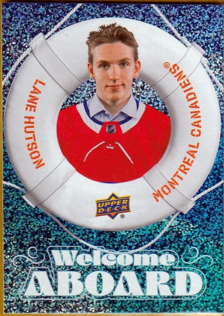 2024 Upper Deck Welcome Aboard Lane Hutson [Speckle] #WA-16 card