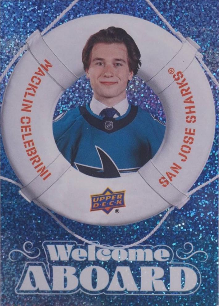 2024 Upper Deck Welcome Aboard Macklin Celebrini [Speckle] #WA-8 card