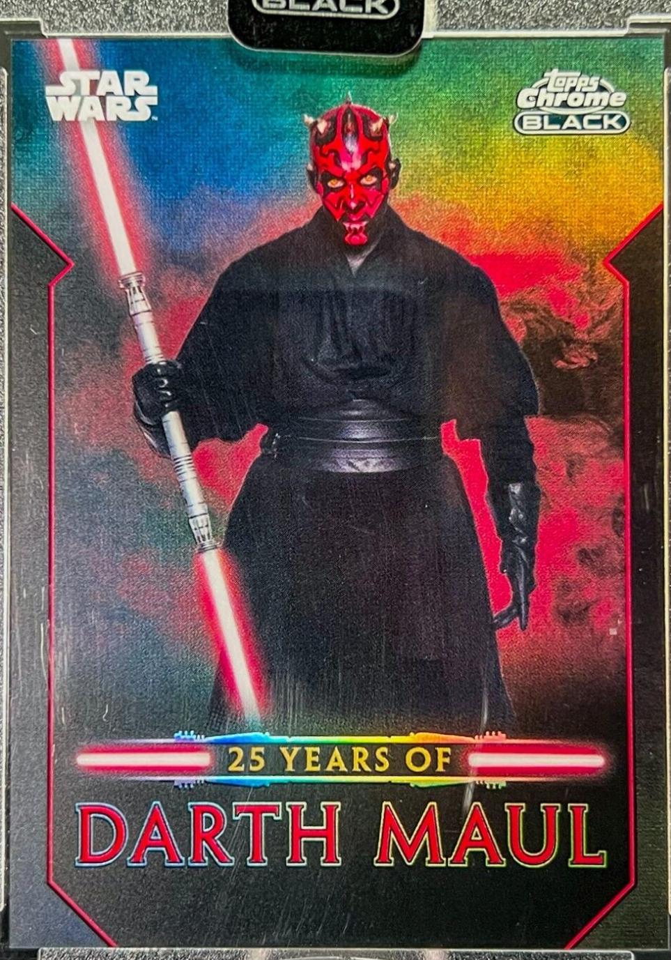 2025 2024 Topps Chrome Black 25 Years of Darth Maul Darth Maul #DM-4 card