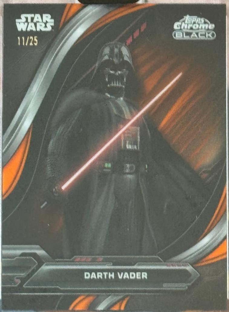 2025 2024 Topps Chrome Black Animated Short Print Darth Vader [Orange Refractor] #SP-20 card