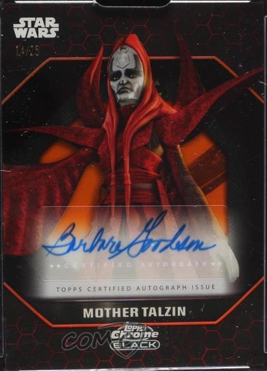 2025 2024 Topps Chrome Black Cassian Andor [Orange Refractor] #14 card