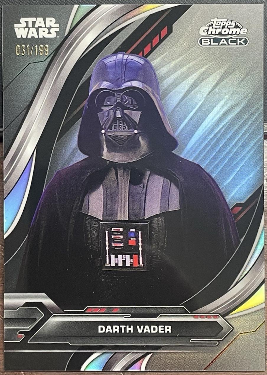 2025 2024 Topps Chrome Black Darth Vader [Rainbow Refractor] #54 card