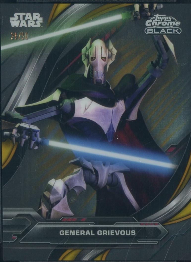 2025 2024 Topps Chrome Black General Grievous [Gold Refractor] #64 card