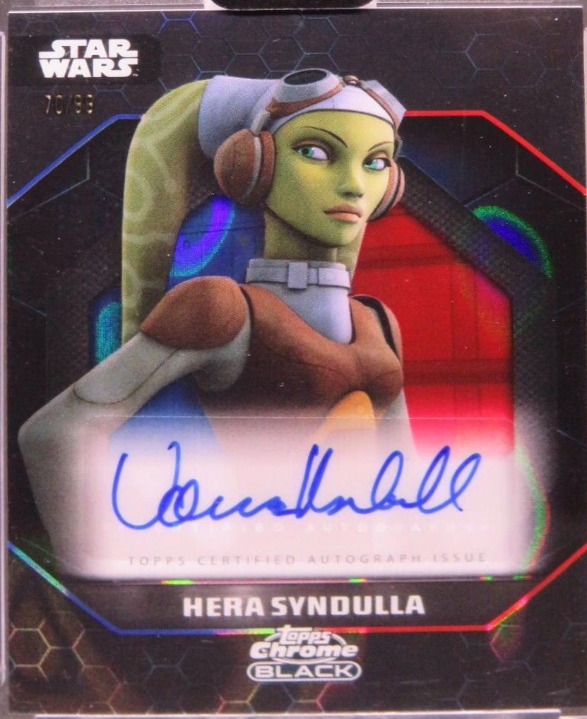 2025 2024 Topps Chrome Black Hera Syndulla [Blue Red Lava Refractor] #12 card