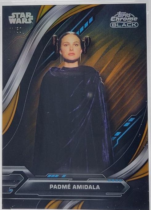 2025 2024 Topps Chrome Black Padme Amidala [Gold Refractor] #7 card