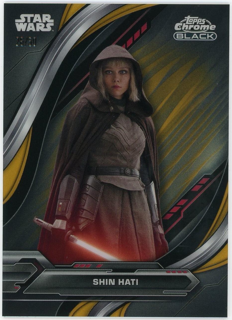 2025 2024 Topps Chrome Black Shin Hati [Gold Refractor] #62 card