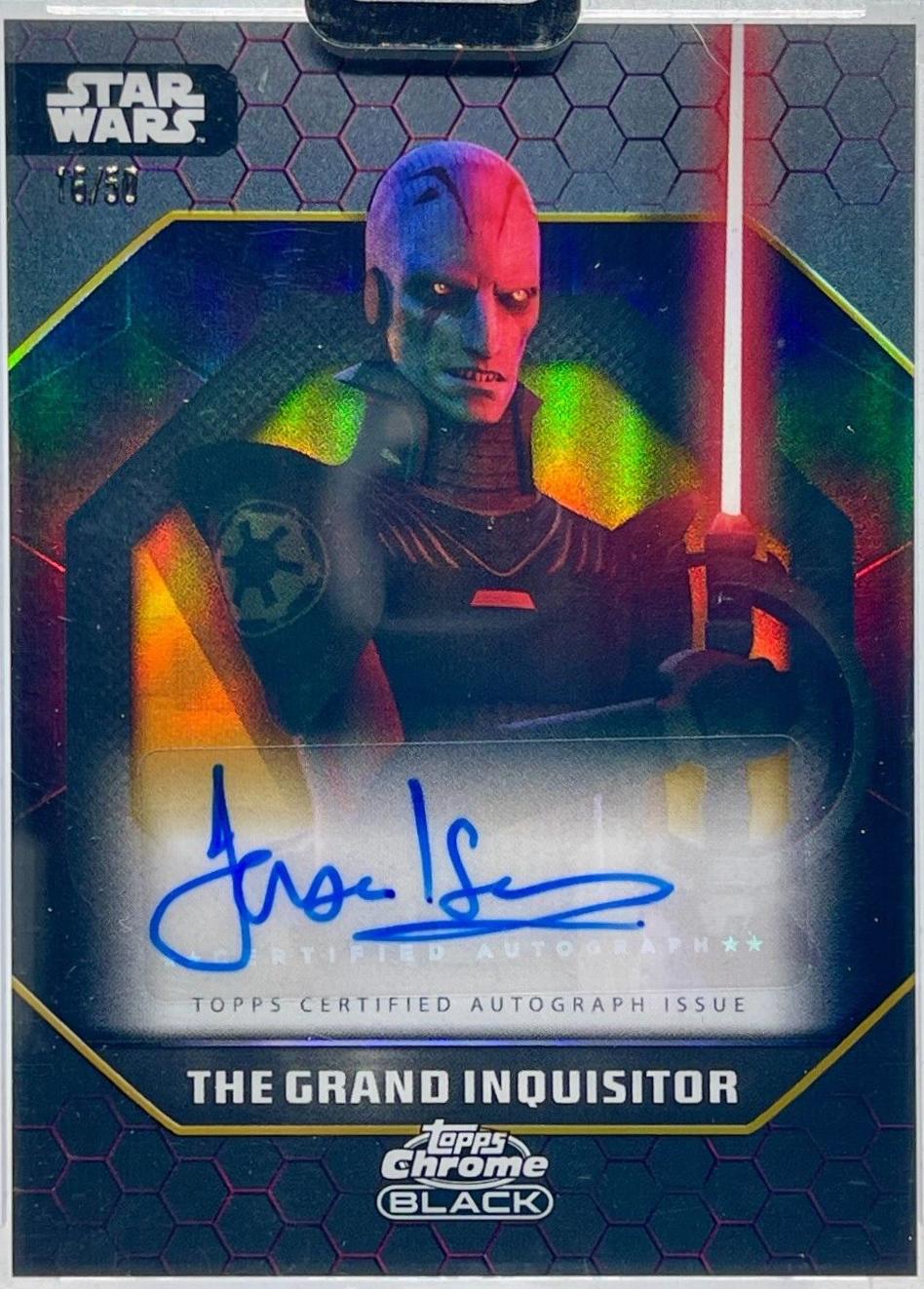 2025 2024 Topps Chrome Black The Grand Inquisitor [Gold Refractor] #70 card