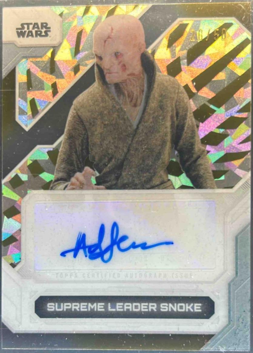 2025 2024 Topps High-Tek Autograph Andy Serkis #A-SLS card