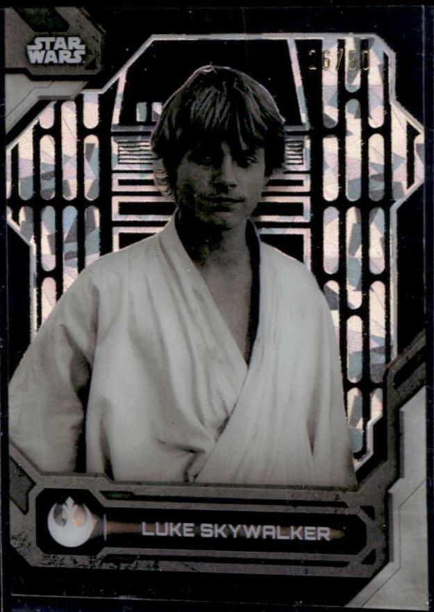 2025 2024 Topps High-Tek Black And White Variation Luke Skywalker #BW-LS card