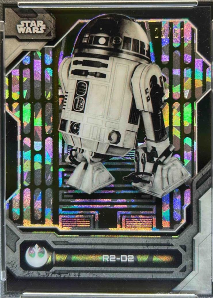 2025 2024 Topps High-Tek Black And White Variation R2-D2 #BW-R2 card