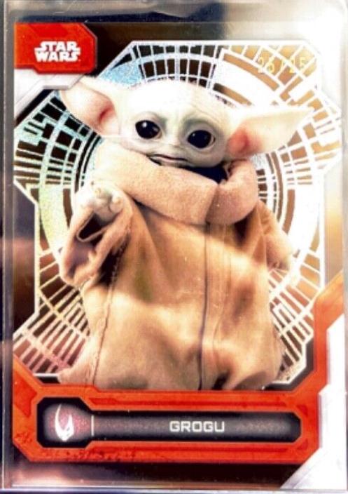2025 2024 Topps High-Tek Grogu [Death Star Interior Orange] #46 card