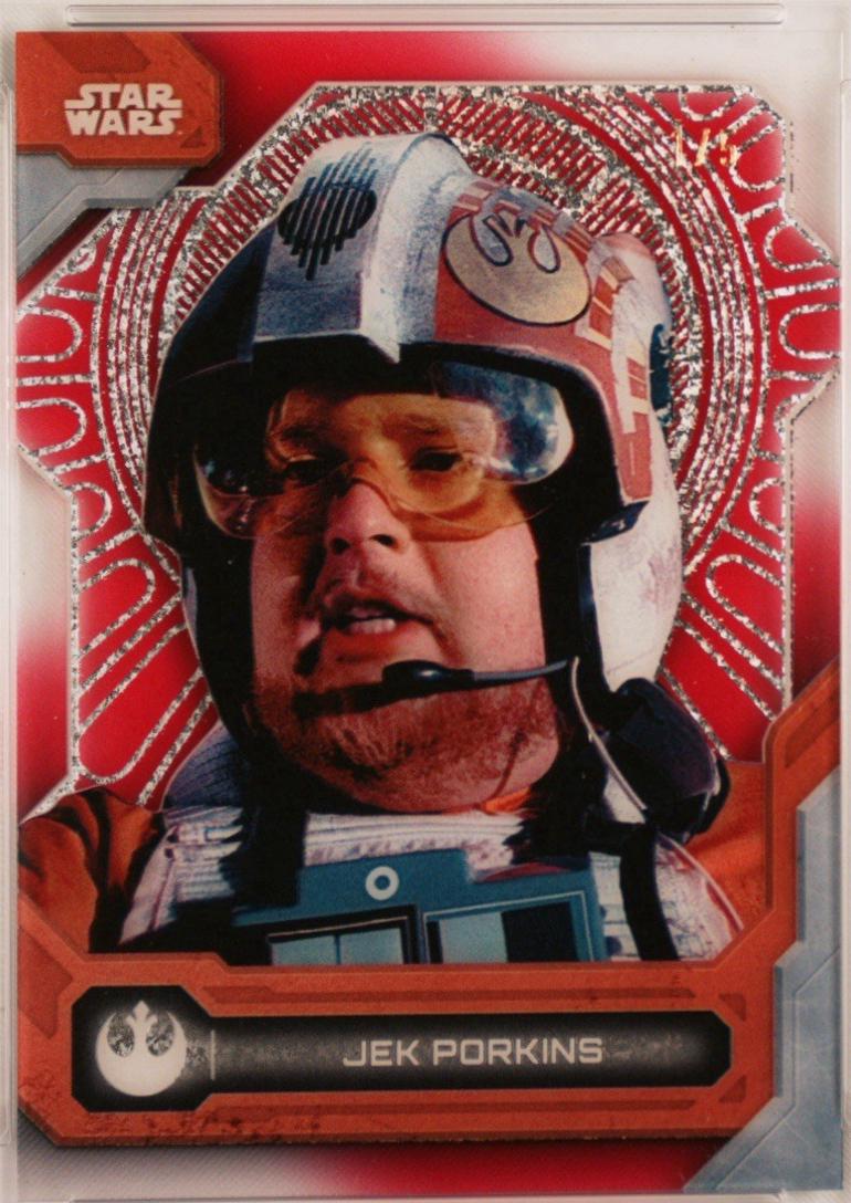 2025 2024 Topps High-Tek Jek Porkins [Hyperspace Red] #55 card