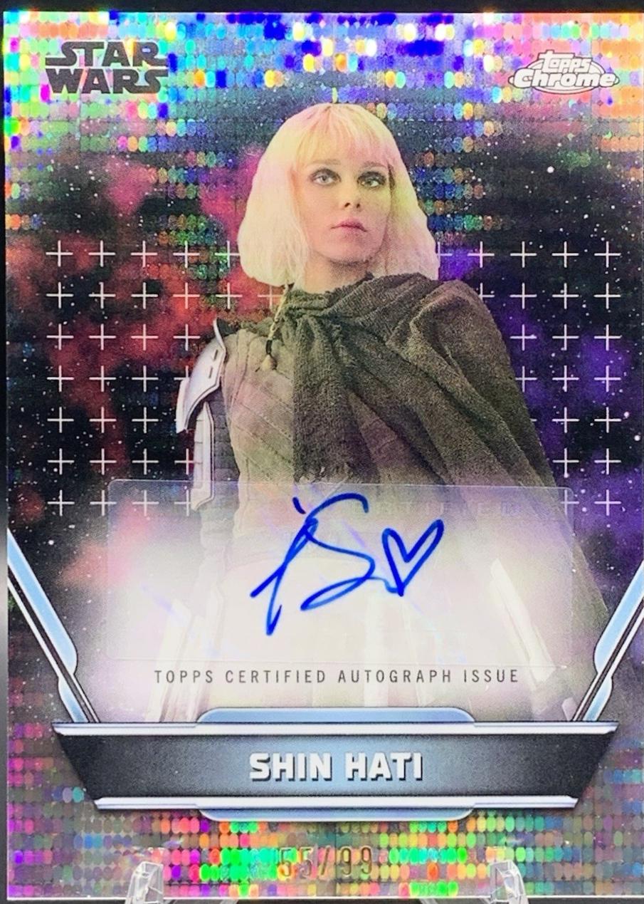 2025 2024 Topps Hyperspace Autograph Ivanna Sakhno as Shin Hati [Pulsar Refractor] #A-IS card