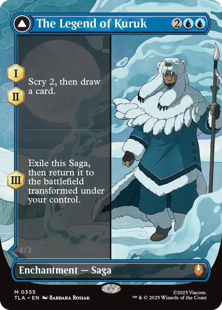 2025 Avatar: The Last Airbender The Legend of Kuruk [Borderless] #355 card