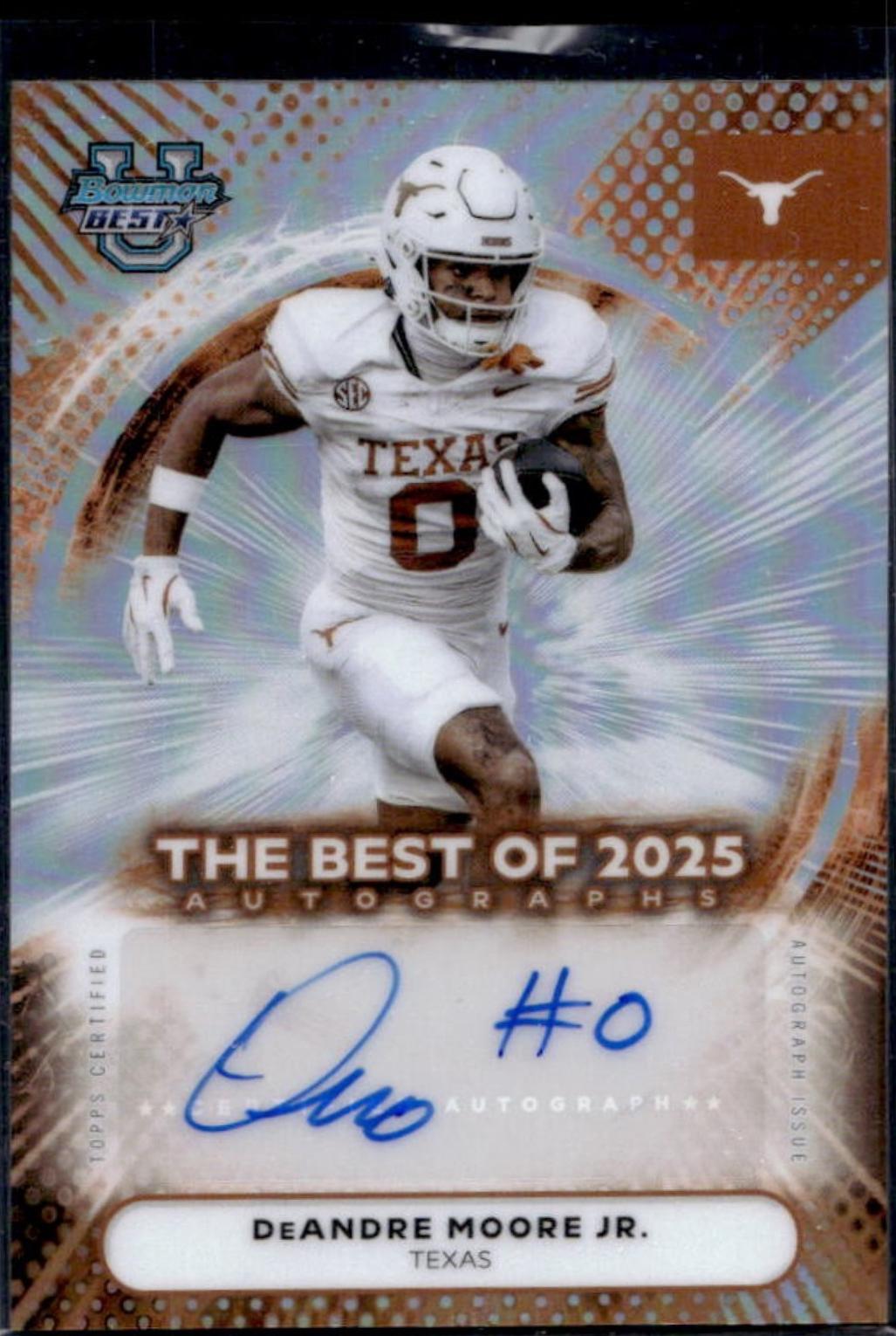 2025 Bowman Best University Autograph DeAndre Moore Jr. #BOA-DEM card