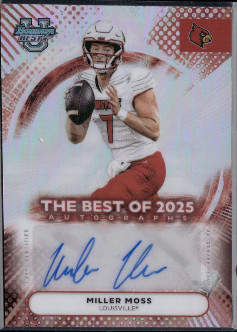 2025 Bowman Best University Autograph Miller Moss #BOA-MMO card