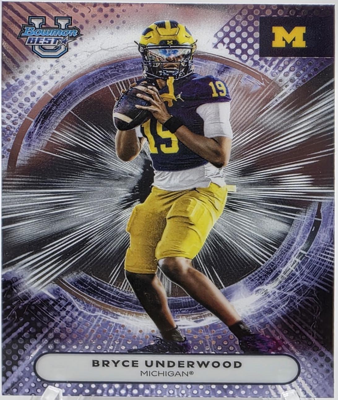2025 Bowman Best University Bryce Underwood #100 card
