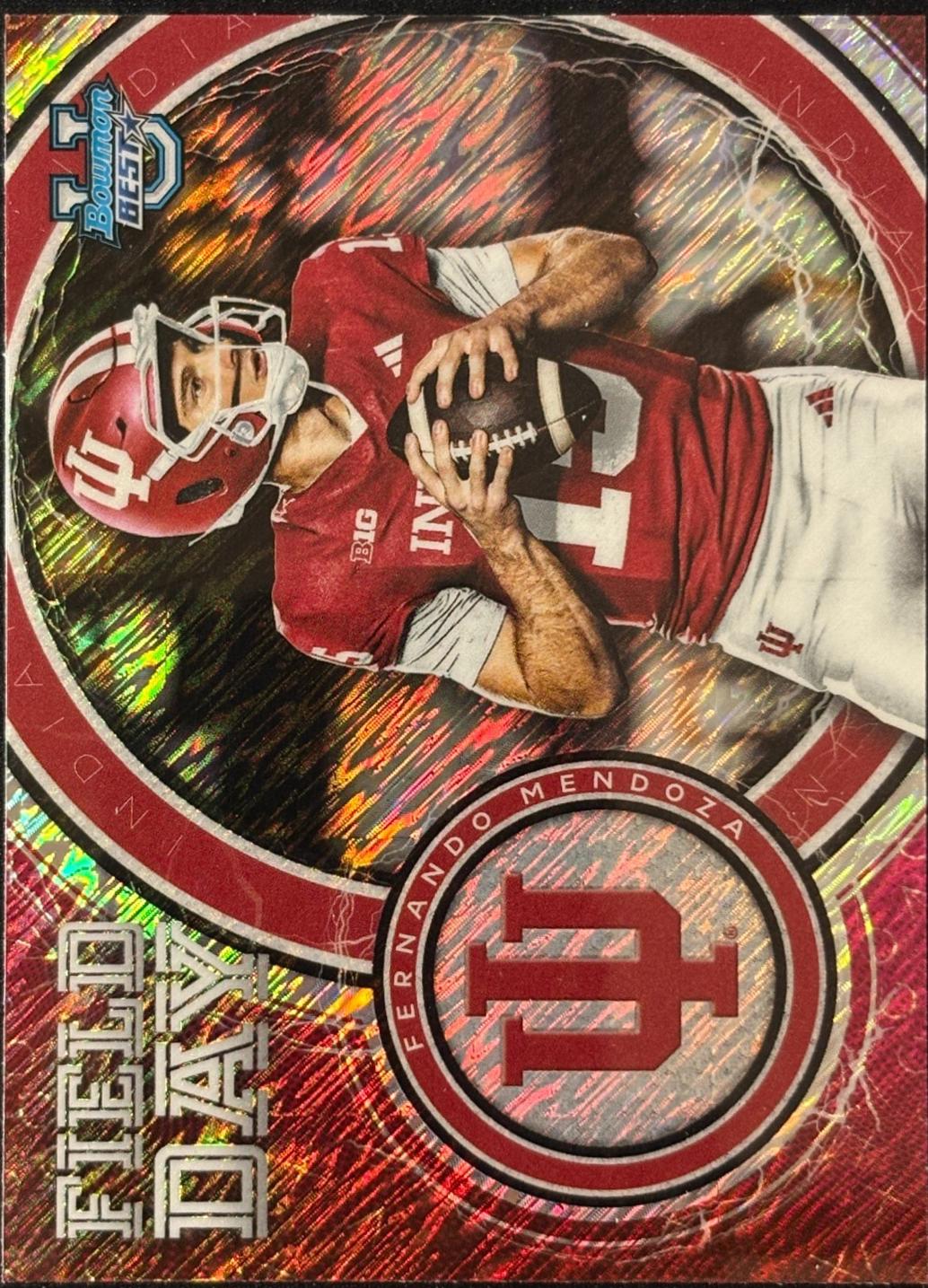 2025 Bowman Best University Field Day Fernando Mendoza [Shimmer] #FD-3 card