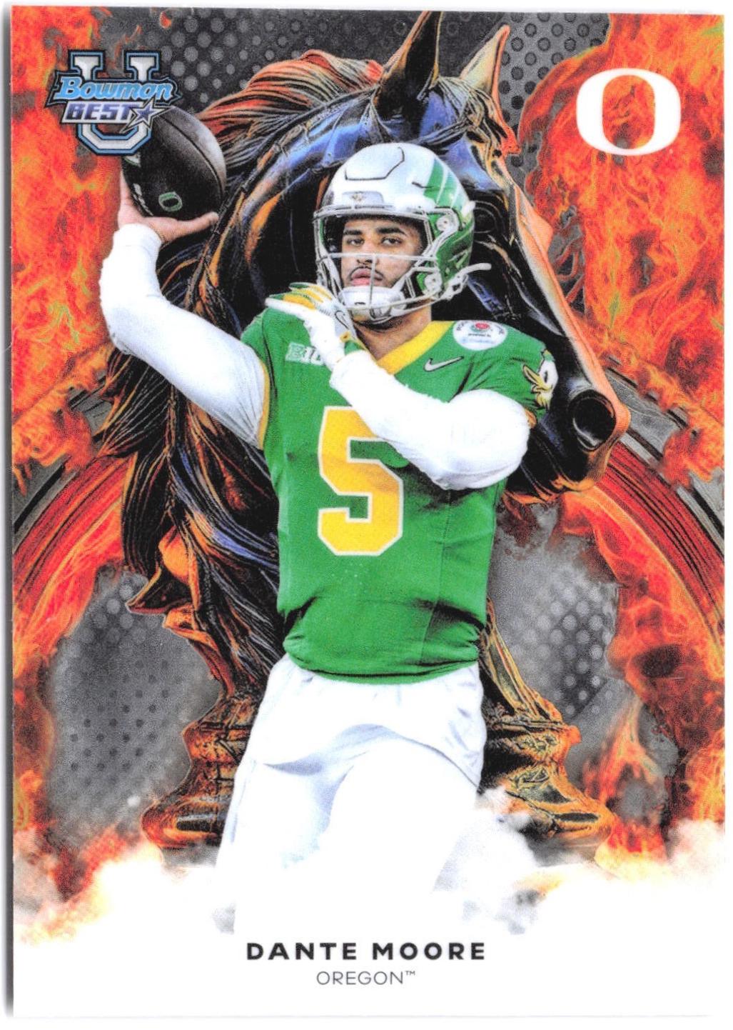 2025 Bowman Best University Workhorse Dante Moore #W-19 card