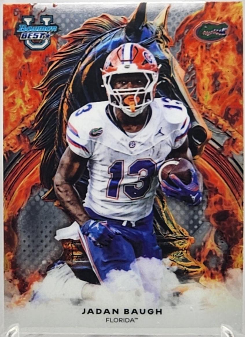 2025 Bowman Best University Workhorse Jadan Baugh #W-22 card