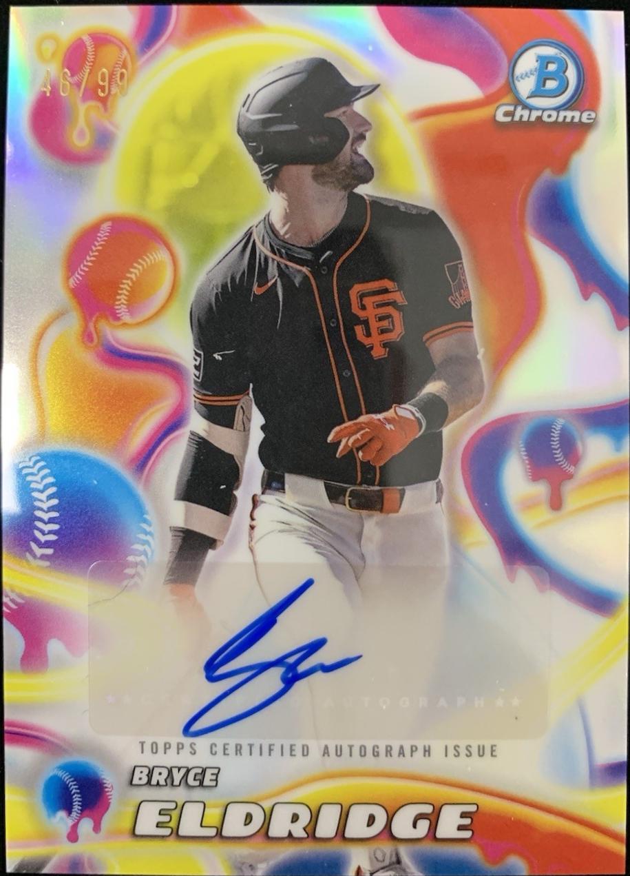 2025 Bowman Chrome Melt Mashers Autograph Bryce Eldridge #MMA-BE card