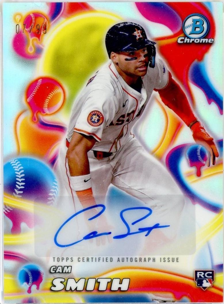 2025 Bowman Chrome Melt Mashers Autograph Cam Smith #MMA-CS card