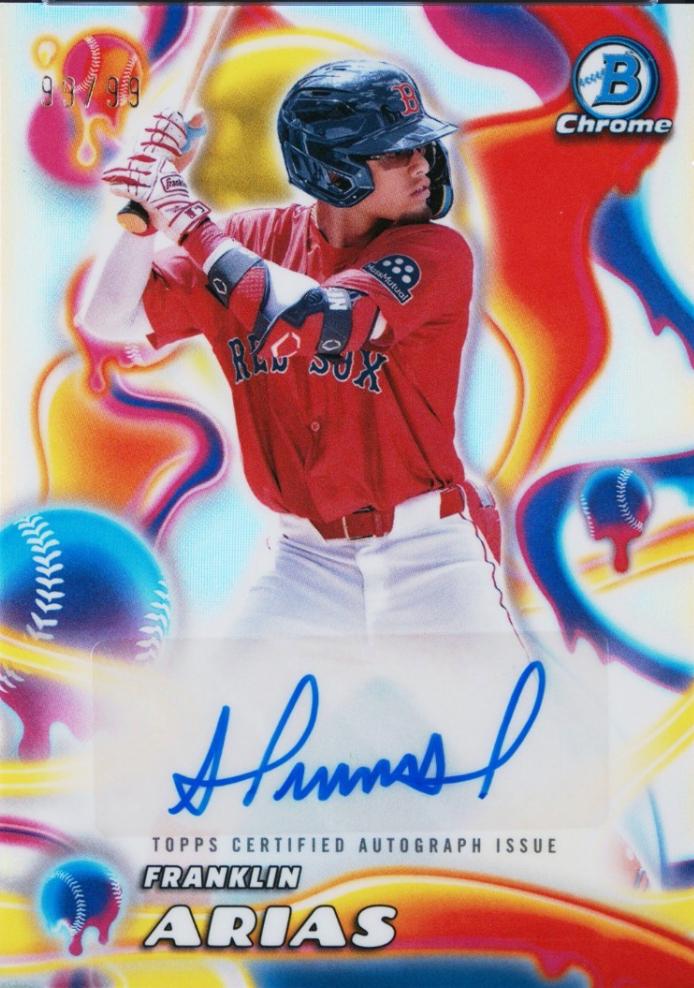 2025 Bowman Chrome Melt Mashers Autograph Franklin Arias #MMA-FA card