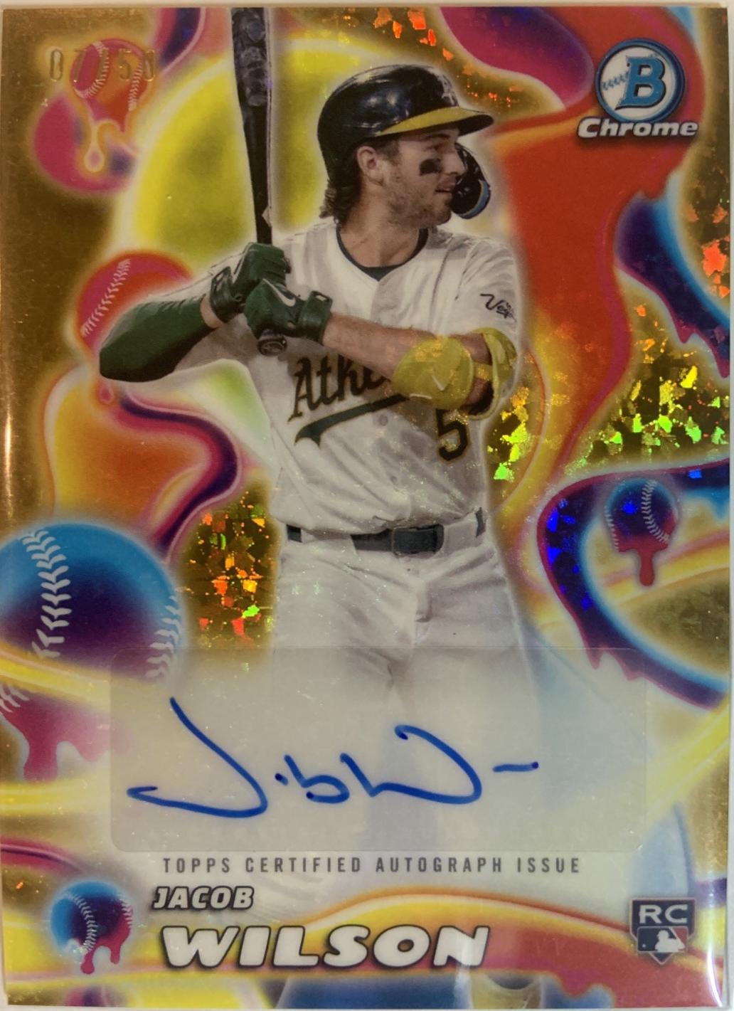 2025 Bowman Chrome Melt Mashers Autograph Jacob Wilson #MMA-JWI card