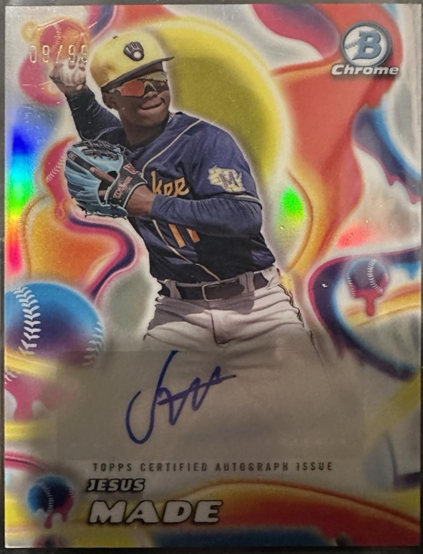2025 Bowman Chrome Melt Mashers Autograph Jesus Made #MMA-JM card