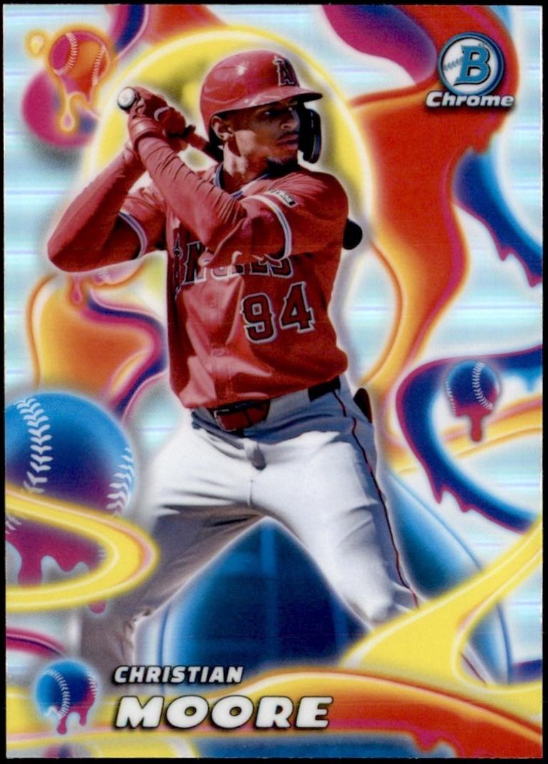 2025 Bowman Chrome Melt Mashers Christian Moore #MM-3 card