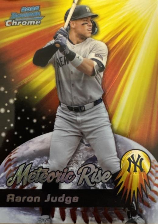2025 Bowman Chrome Meteoric Rise Aaron Judge #MR-4 card