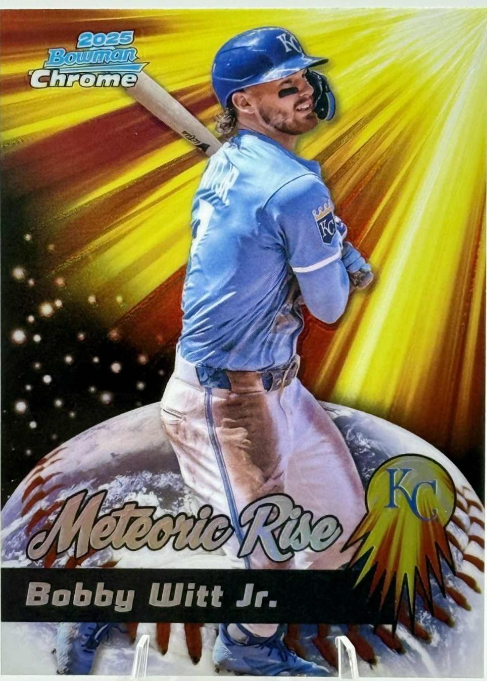 2025 Bowman Chrome Meteoric Rise Bobby Witt Jr. #MR-11 card