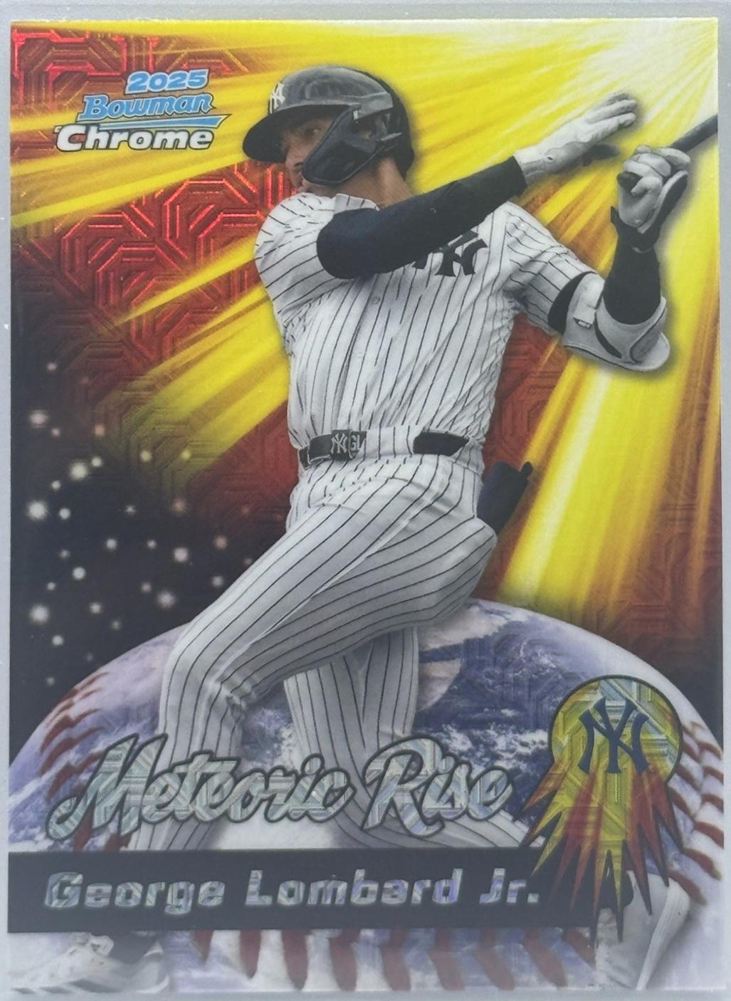 2025 Bowman Chrome Meteoric Rise George Lombard Jr. [Mega] #MR-18 card