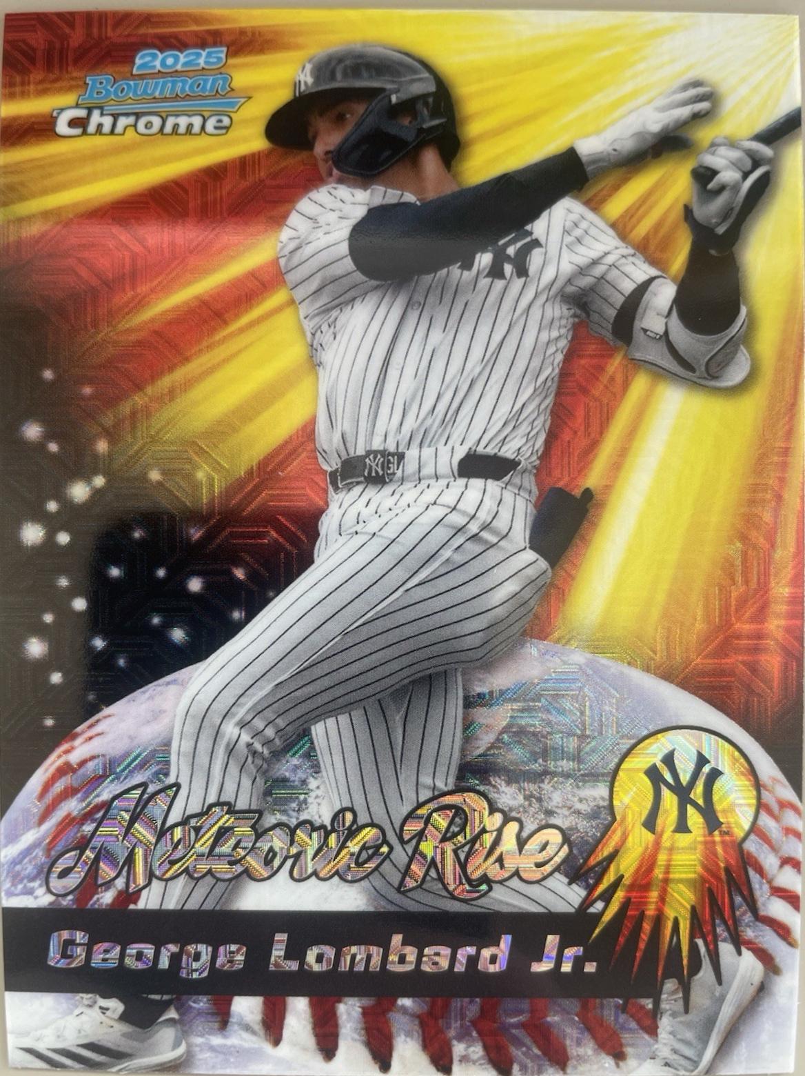 2025 Bowman Chrome Meteoric Rise George Lombard Jr. #MR-18 card
