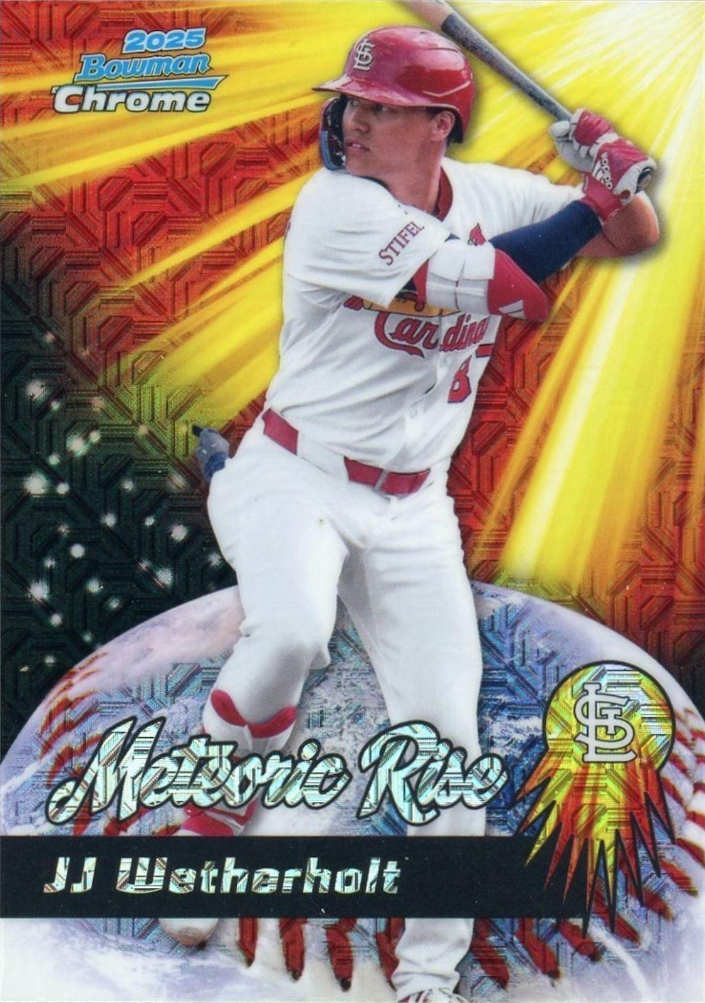 2025 Bowman Chrome Meteoric Rise JJ Wetherholt #MR-20 card