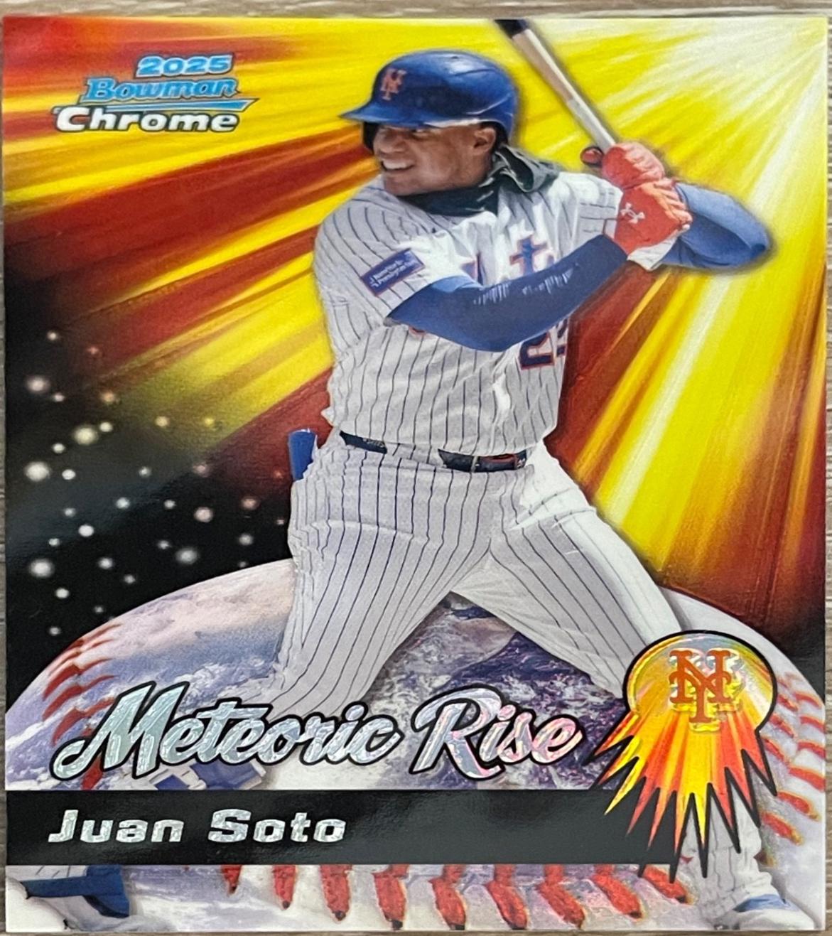 2025 Bowman Chrome Meteoric Rise Juan Soto #MR-15 card