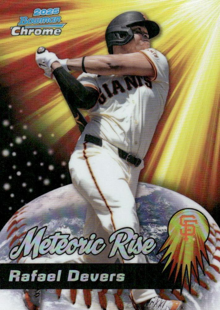 2025 Bowman Chrome Meteoric Rise Rafael Devers #MR-13 card