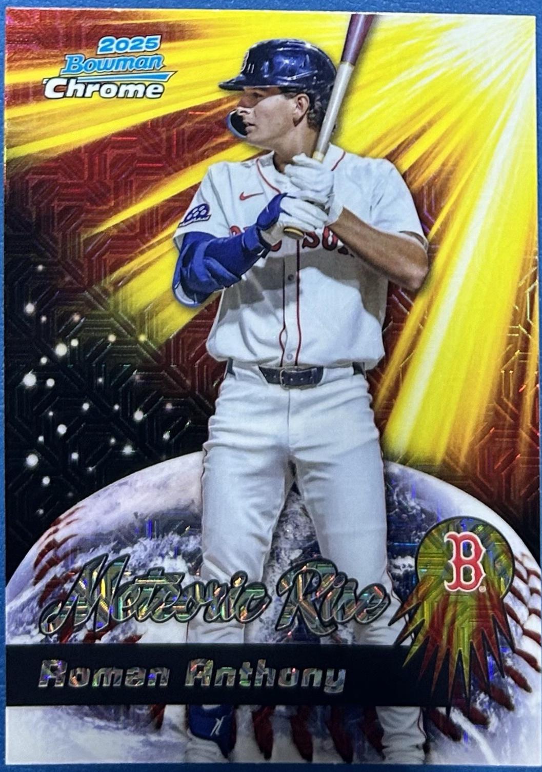 2025 Bowman Chrome Meteoric Rise Roman Anthony #MR-25 card