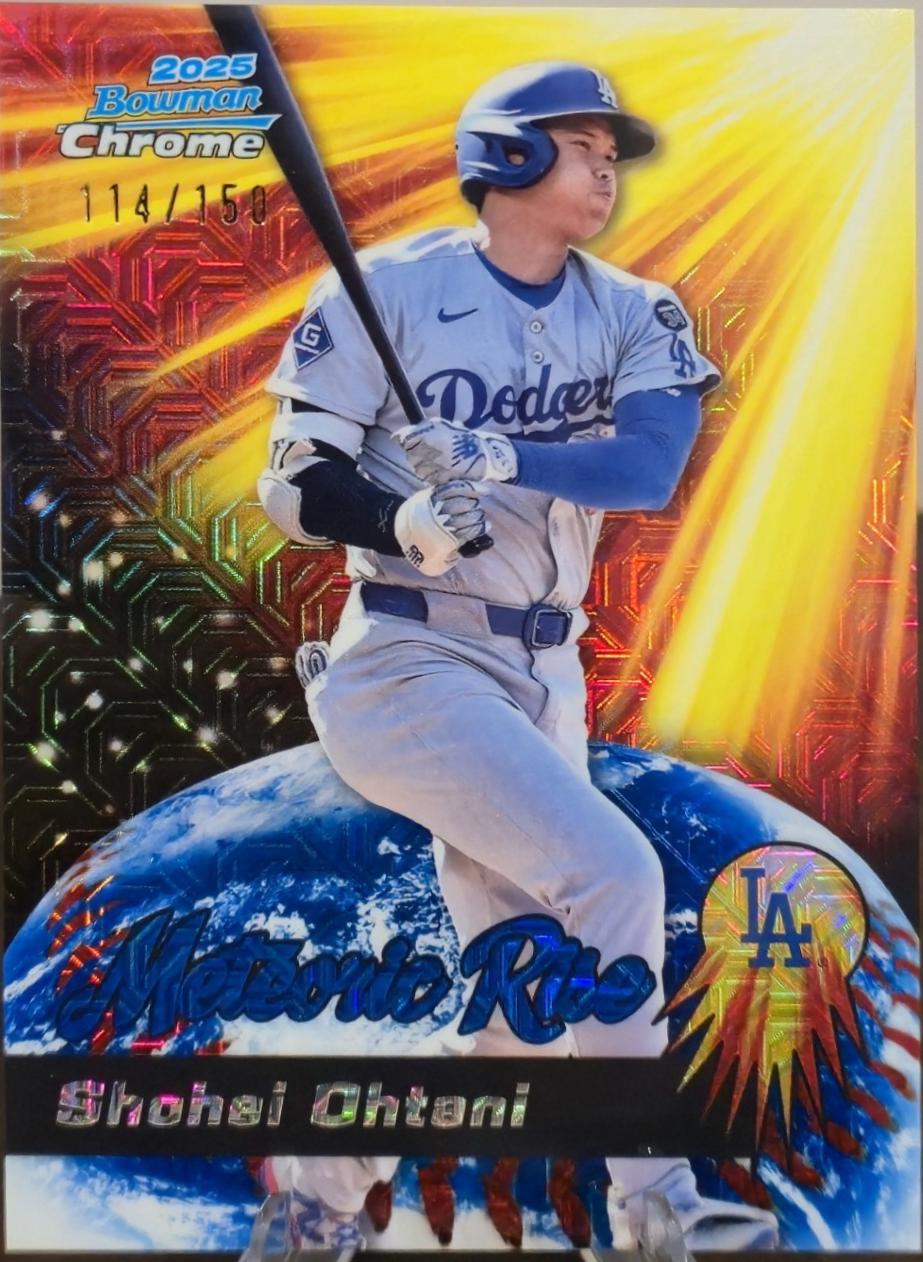 2025 Bowman Chrome Meteoric Rise Shohei Ohtani [Blue Mega] #MR-12 card