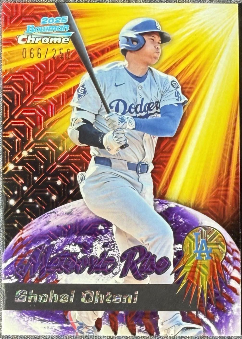 2025 Bowman Chrome Meteoric Rise Shohei Ohtani [Purple Mega Refractor] #MR-12 card