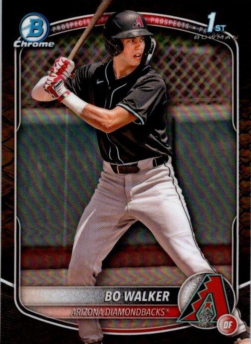 2025 Bowman Chrome Prospects Bo Walker [Reptilian] #BCP-92 card