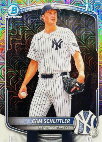 2025 Bowman Chrome Prospects Cam Schlittler [Mojo] #BCP-166 card