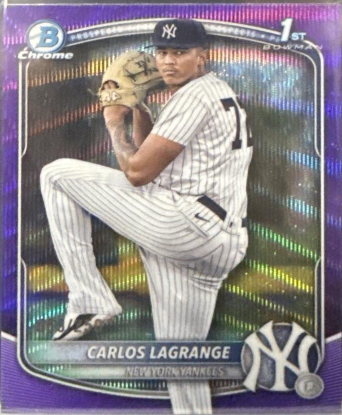 2025 Bowman Chrome Prospects Carlos Lagrange [Purple Wave] #BCP-202 card