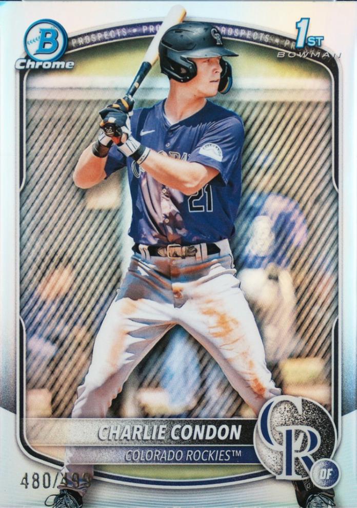 2025 Bowman Chrome Prospects Charlie Condon [Refractor] #BCP-75 card