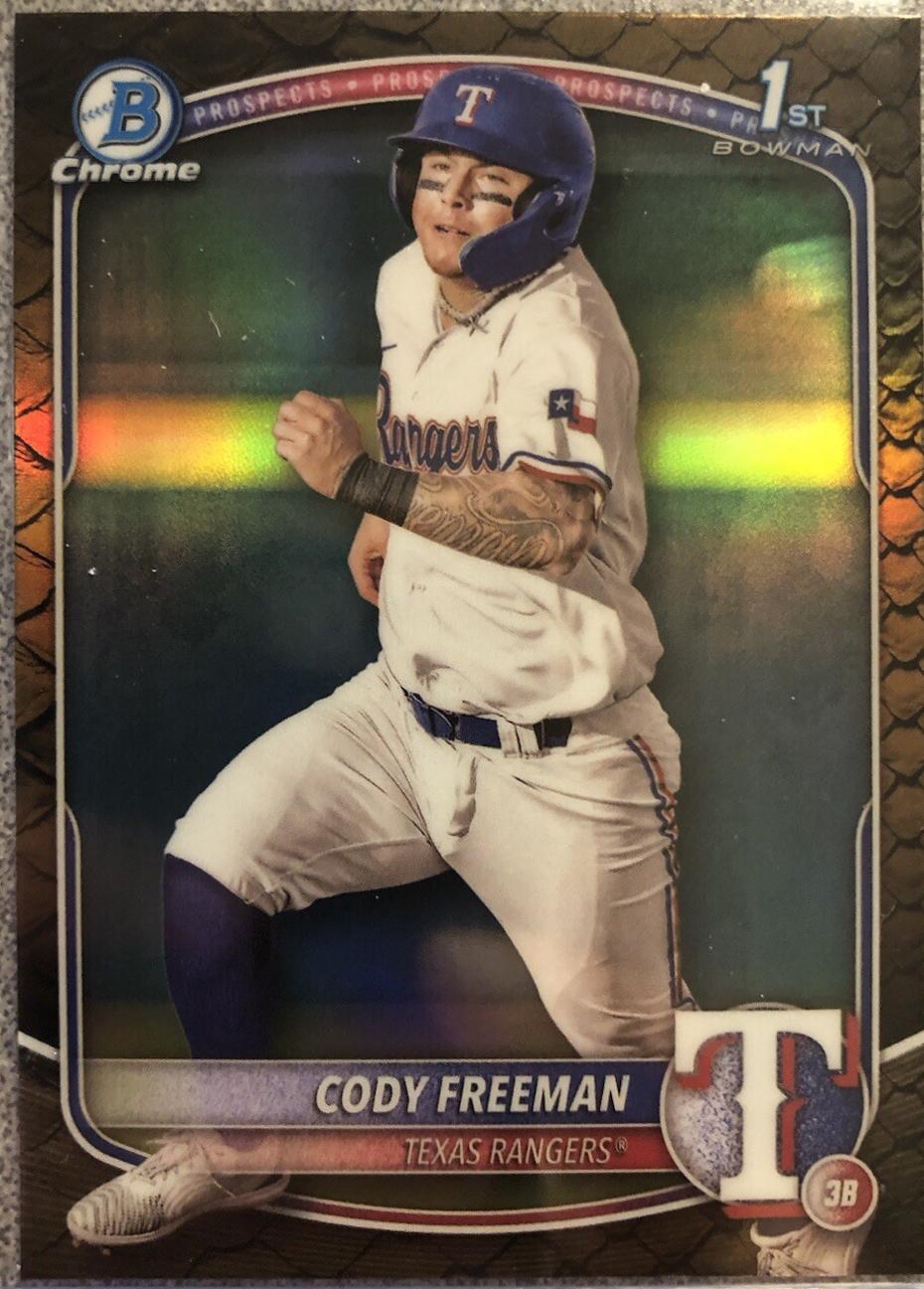 2025 Bowman Chrome Prospects Cody Freeman [Reptilian] #BCP-112 card