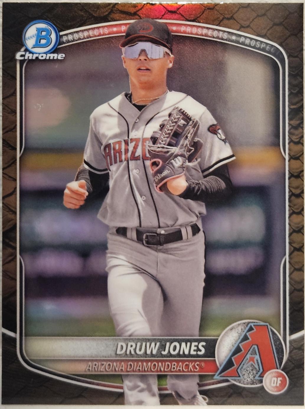 2025 Bowman Chrome Prospects Druw Jones [Reptilian] #BCP-138 card