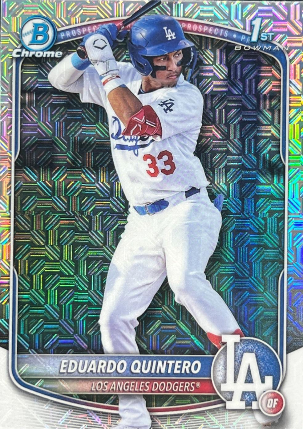 2025 Bowman Chrome Prospects Eduardo Quintero [Mojo] #BCP-115 card
