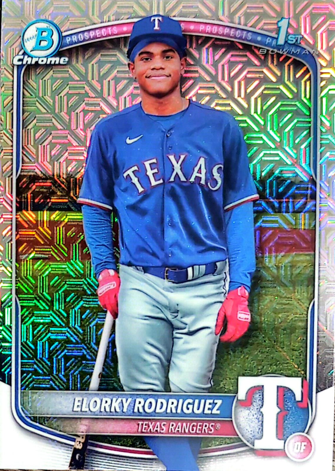 2025 Bowman Chrome Prospects Elorky Rodriguez [Mojo] #BCP-186 card