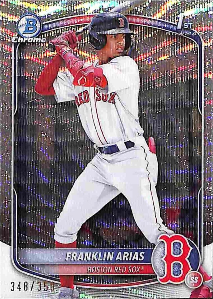 2025 Bowman Chrome Prospects Franklin Arias [Wave] #BCP-67 card