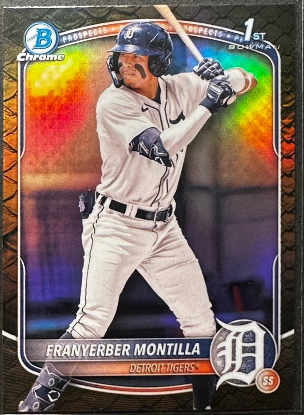 2025 Bowman Chrome Prospects Franyerber Montilla [Reptilian] #BCP-5 card